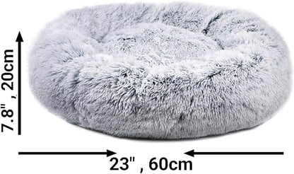 Mr. Peanut's 23" Orthoplush® Pet Bed - Gray Two Tone