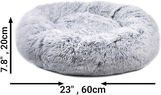 Mr. Peanut's 23" Orthoplush® Pet Bed - Gray Two Tone