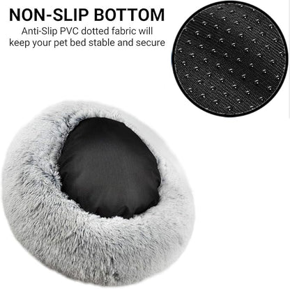 Mr. Peanut's 23" Orthoplush® Pet Bed - Gray Two Tone