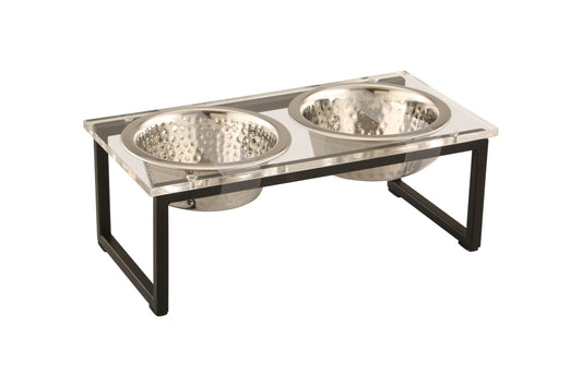 Acrylic Elevated Double Diner